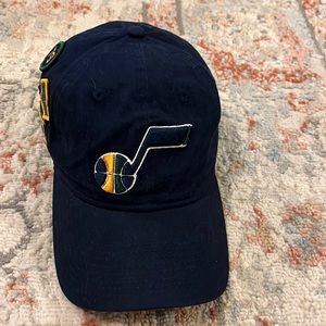 Utah jazz new era hat with patches on the side